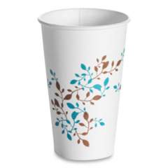 Huhtamaki Single Wall Hot Cups 16 oz, Vine Design, 1,000/Carton (62912)