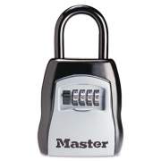 Master Lock Locking Combination 5 Key Steel Box, 3 1/4w X 1 5/8d X 4h, Black/silver (5400 D)