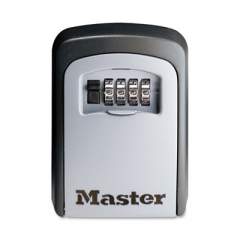 Master Lock Locking Combination 5 Key Steel Box, 3 1/4w X 1 1/2d X 4 5/8h, Black/silver (5401 D)