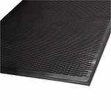 Clean Step Outdoor Rubber Scraper Mat, Black Ribbon Ribbed Polypropylene Surface, 36" x 60" (14030500)