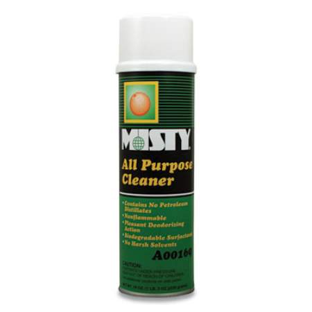 Misty Green All-Purpose Cleaner, Citrus Scent, 19oz Aerosol, 12/carton (1001583CT)