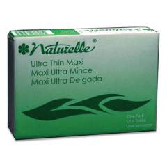 Impact Naturelle Maxi Pads, #4 Ultra Thin with Wings, 200 Individually Wrapped/Carton (25169798)