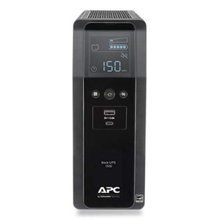 APC BN1500M2 Back-UPS PRO BN Series Battery Backup System, 10 Outlets, 1500VA, 1080 J (24313764)