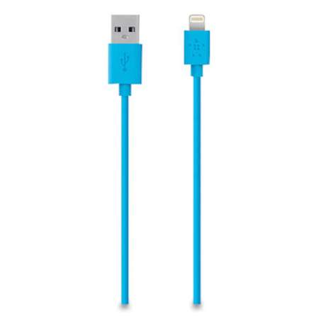 Belkin MIXIT Lightning to USB ChargeSync Cable, 4 ft, Blue (260809)