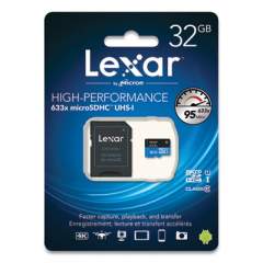 Lexar microSDHC Memory Card with SD Adapter, UHS-I U1 Class 10, 32 GB (24359322)