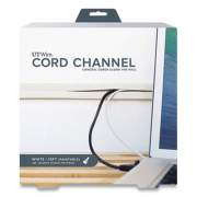 UT Wire Cord Channel, 1" x 10 ft, White (UTWCC1001WH)