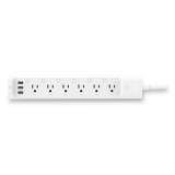 TP-Link Kasa Smart Wi-Fi Power Strip, 6 AC Outlets, 3 USB Ports, 6 ft Cord, 540 Joules, White (HS300)