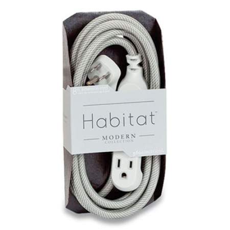 360 Electrical Habitat Accent Collection Braided AC Extension Cord, 8 ft, 13 A, Tungsten (2417119)