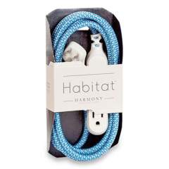 360 Electrical Habitat Accent Collection Braided AC Extension Cord, 8 ft, 13 A, Summer Twilight (2417125)