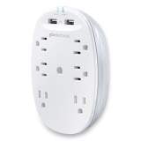 360 Electrical Studio 3.4 Surge Protector with USB, 6 AC Outlets, 2 USB Ports, 900 J, White/Pearl (24285923)