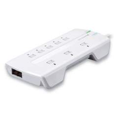 360 Electrical Visionary Surge Protector, 8 AC Outlets, 6 ft Cord, 3150 J, White (3603315CA4ES)