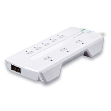 360 Electrical Visionary Surge Protector, 8 AC Outlets, 6 ft Cord, 3150 J, White (3603315CA4ES)