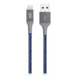 360 Electrical Authentic Collection Apple Lightning to USB Cable, 4 ft, Navy (24300810)