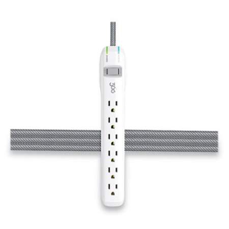 360 Electrical Habitat 6-Outlet Surge Protector, 6 ft Cord, Tungsten (360313TU)
