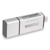 Vivitar 5-1 Multifunction Card Reader, USB Type C, USB 2.0, OTG (2716268)