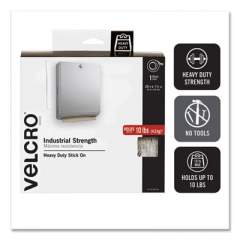 VELCRO Industrial-Strength Heavy-Duty Fasteners with Dispenser Box, 2" x 15 ft, White (90198)