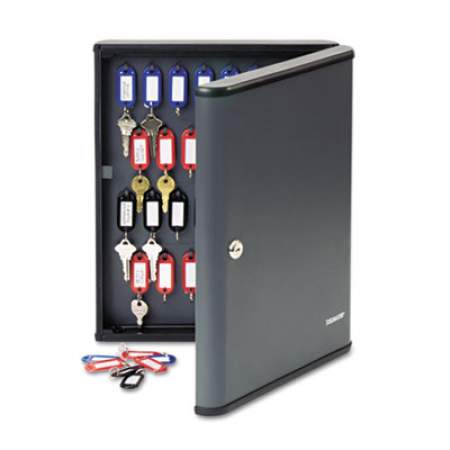 SteelMaster Security Key Cabinets, 60-Key, Steel, Charcoal Gray, 12 x 2 3/8 x 14 3/4 (2017260G2)