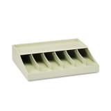 MMF Bill Strap Rack, 6 Compartments, 10.63 x 8.31 x 2.31, ABS Thermoplastic, Putty (210470089)