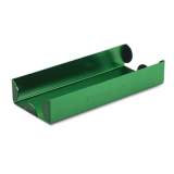 MMF Heavy-Duty Aluminum Tray for Rolled Coins with Denomination and Quantity Etched on Side, Stackable, 7.5 x 3.13 x 1.31, Green (211011002)