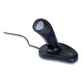 3M Ergonomic Wired Three-Button Optical Mouse, Small, USB/PS2, Right Hand Use, Black (510824)