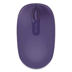 Microsoft Mobile 1850 Wireless Optical Mouse, 2.4 GHz Frequency/16.4 ft Wireless Range, Left/Right Hand Use, Pantone Purple (159215)
