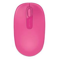 Microsoft Mobile 1850 Wireless Optical Mouse, 2.4 GHz Frequency/16.4 ft Wireless Range, Left/Right Hand Use, Magenta (2229097)