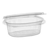 Pactiv EarthChoice PET Hinged Lid Deli Container, 12 oz, 4.92 x 5.87 x 1.89, Clear, 200/Carton (0CA91012)