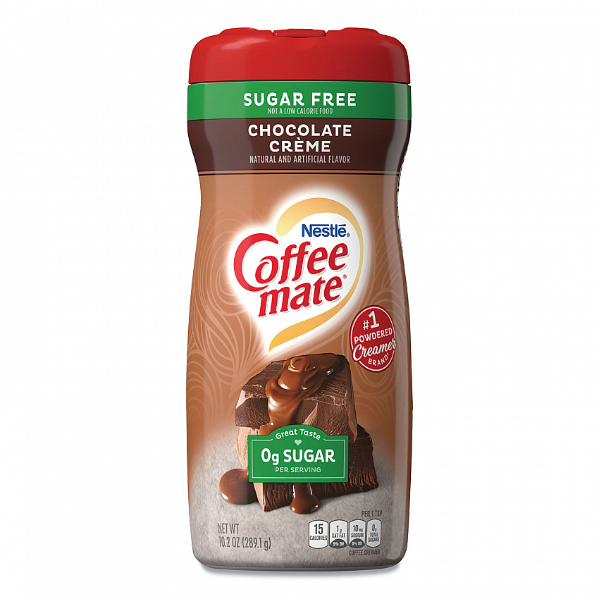Sugar Free Chocolate Cream Powdered Creamer, 10.2 oz Canister (59573)