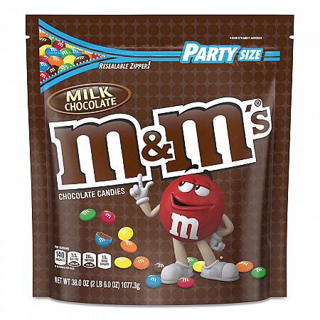 Milk Chocolate Candies, Milk Chocolate, 38 oz Bag (55114)