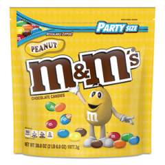 M & M's Milk Chocolate Candies, Milk Chocolate and Peanuts, 38 oz Bag (55116)