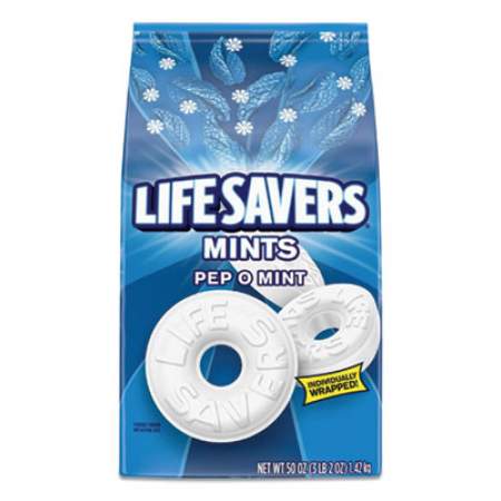 LifeSavers Hard Candy Mints, Pep-O-Mint, 50 oz Bag (27625)