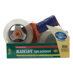 Duck HP260 Packaging Tape with Bladesafe Pistol-Grip Dispenser, 3" Core, 1.88 x 109.36 yds, Clear, 2/Pack (446574)