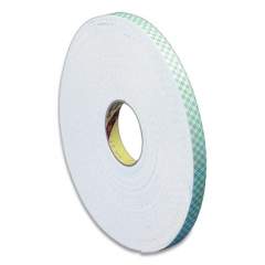 3M Double Coated Urethane Foam Tape, 0.38" x 36 yds, White (517900)