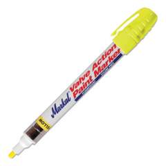 Markal Valve Action Paint Marker, -50F to 150F, Medium Bullet Dura-Nib Tip, Fluorescent Yellow (242262)