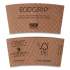 Eco-Products EcoGrip Hot Cup Sleeves - Renewable and Compostable, Fits 12, 16, 20, 24 oz Cups, Kraft, 1,300/Carton (eg2000)