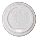 Eco-Products EcoLid Renewable/Compostable Hot Cup Lids, PLA, Fits 8 oz Hot Cups, 50/Packs, 16 Packs/Carton (EPECOLID8)