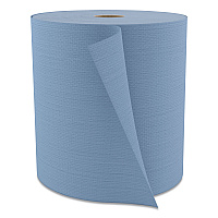 Tuff-Job Spunlace Towels, Jumbo Roll, 12 x 13, Blue, 475/Roll (W802)