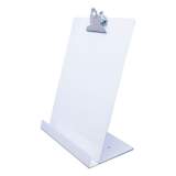Saunders Free Standing Clipboard and Tablet Stand, 1" Clip Capacity, Holds 8.5 x 11, White (22522)