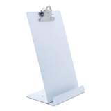 Saunders Free Standing Clipboard and Tablet Stand, 1" Clip Capacity, Holds 6.5 x 11, White (22531)
