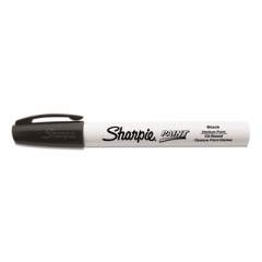 Sharpie Permanent Paint Marker, Medium Bullet Tip, Black, Dozen (2107615)
