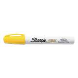 Sharpie Permanent Paint Marker, Medium Bullet Tip, Yellow, Dozen (2107619)