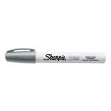 Sharpie Permanent Paint Marker, Medium Bullet Tip, Silver, Dozen (2107617)