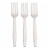 CPLA Cutlery, Heavyweight Fork, Plastic, White, 1,000/Carton (L1801W)