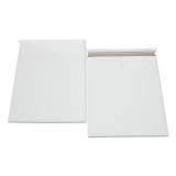 Stayflats Plus Peel and Seal Fiberboard Mailers, Photo/Document, Self-Adhesive Closure, 12.75 x 15, White, 100/Carton (691620)