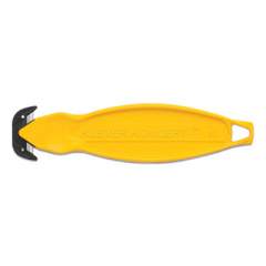 Klever Koncept Safety Cutter, 5.75" Handle, Yellow, 10/Pack (2768297)