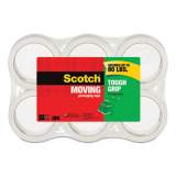 Scotch Tough Grip Moving Packaging Tape, 3" Core, 1.88" x 43.7 yds, Clear, 6/Pack (2456492)