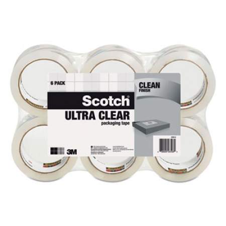 Scotch Ultra Clear Packaging Tape, 3" Core, 1.88" x 54.6 yds, 6/Pack (24343710)