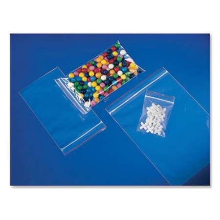 Minigrip Reclosable Zip Poly Bags, 2 mil, 4 x 6, Clear, 1,000/Carton (689800)