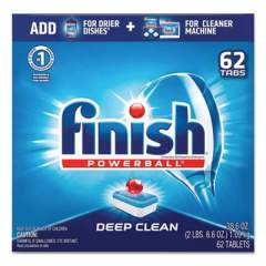 FINISH Powerball Dishwasher Tabs, Fresh Scent, 62/Box (20623)