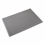Ribbed Vinyl Anti-Fatigue Mat, Rectangular, Gray Ribbed Surface, 24" x 36" (FL2436GY)